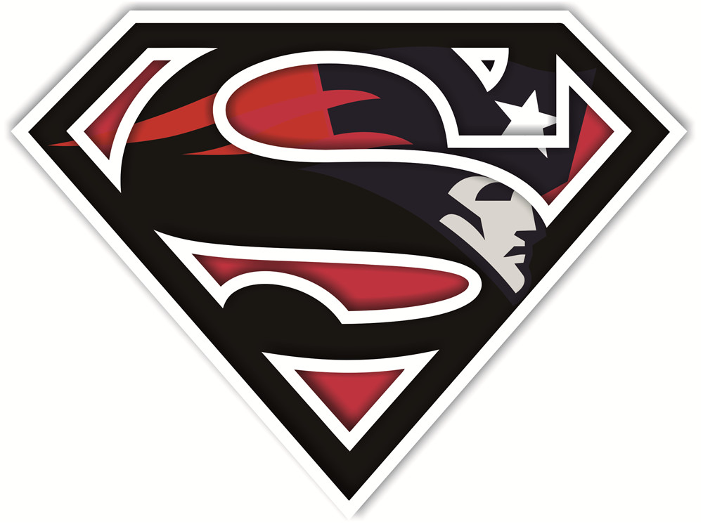 New England Patriots superman logos iron on heat transfer